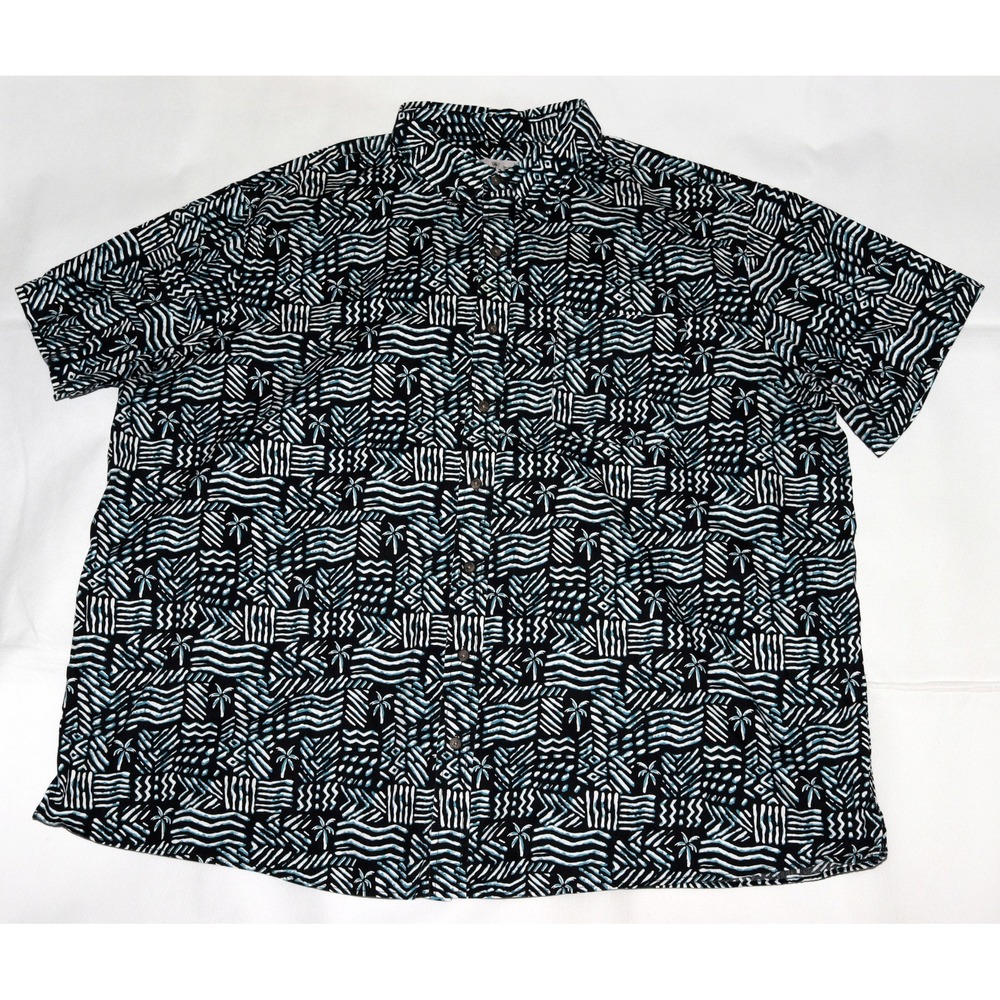 Oak Hill Men's Short Sleeve Button‎ Front Casual Shirt Size 3XL
